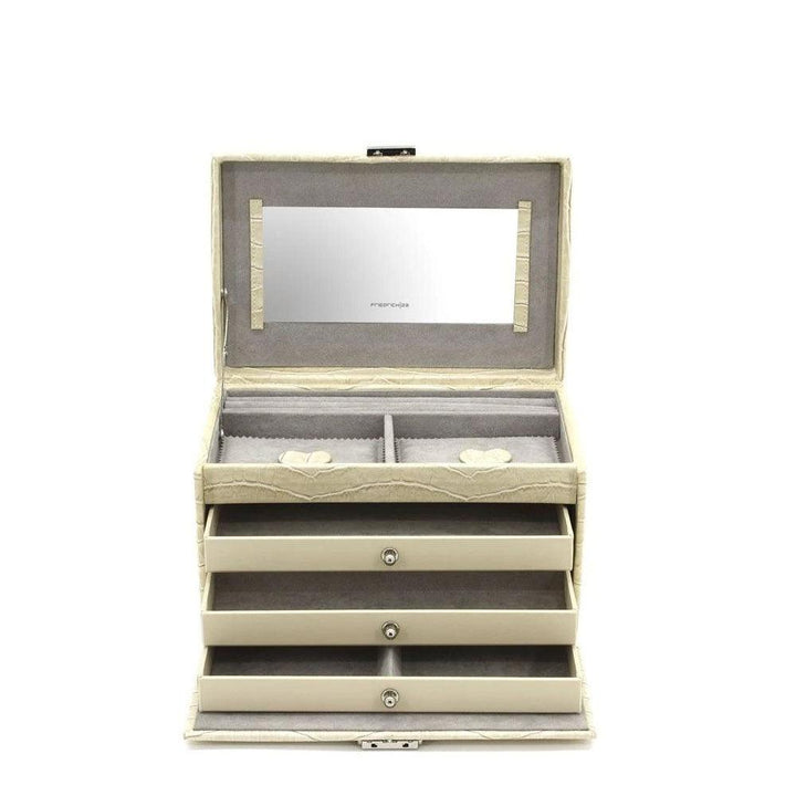 Friedrich23 Joyero beige con estampado de cocos 23254-30 - Capodagli 1937