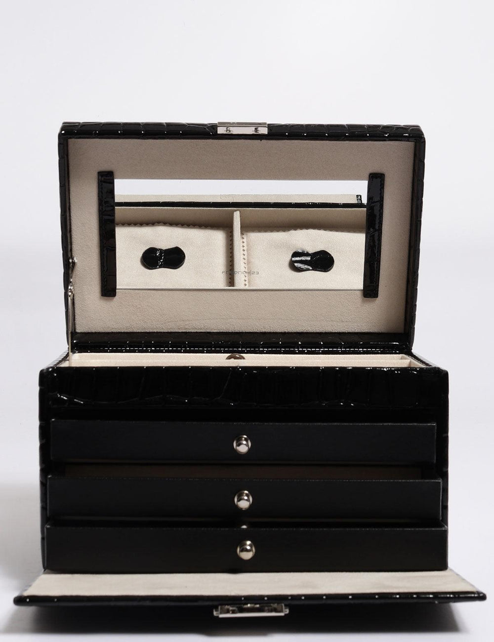 Scatola porta gioielli Friedrich23 stampa cocco Black 23254-20 - Capodagli 1937