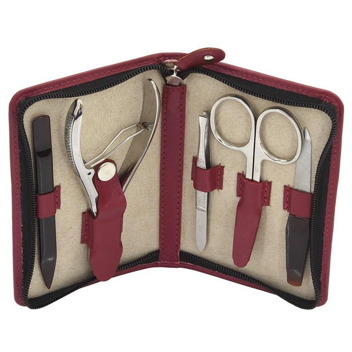 Friedrich23 manicure sæt 5 dele Rød 72004-4 - Capodagli 1937