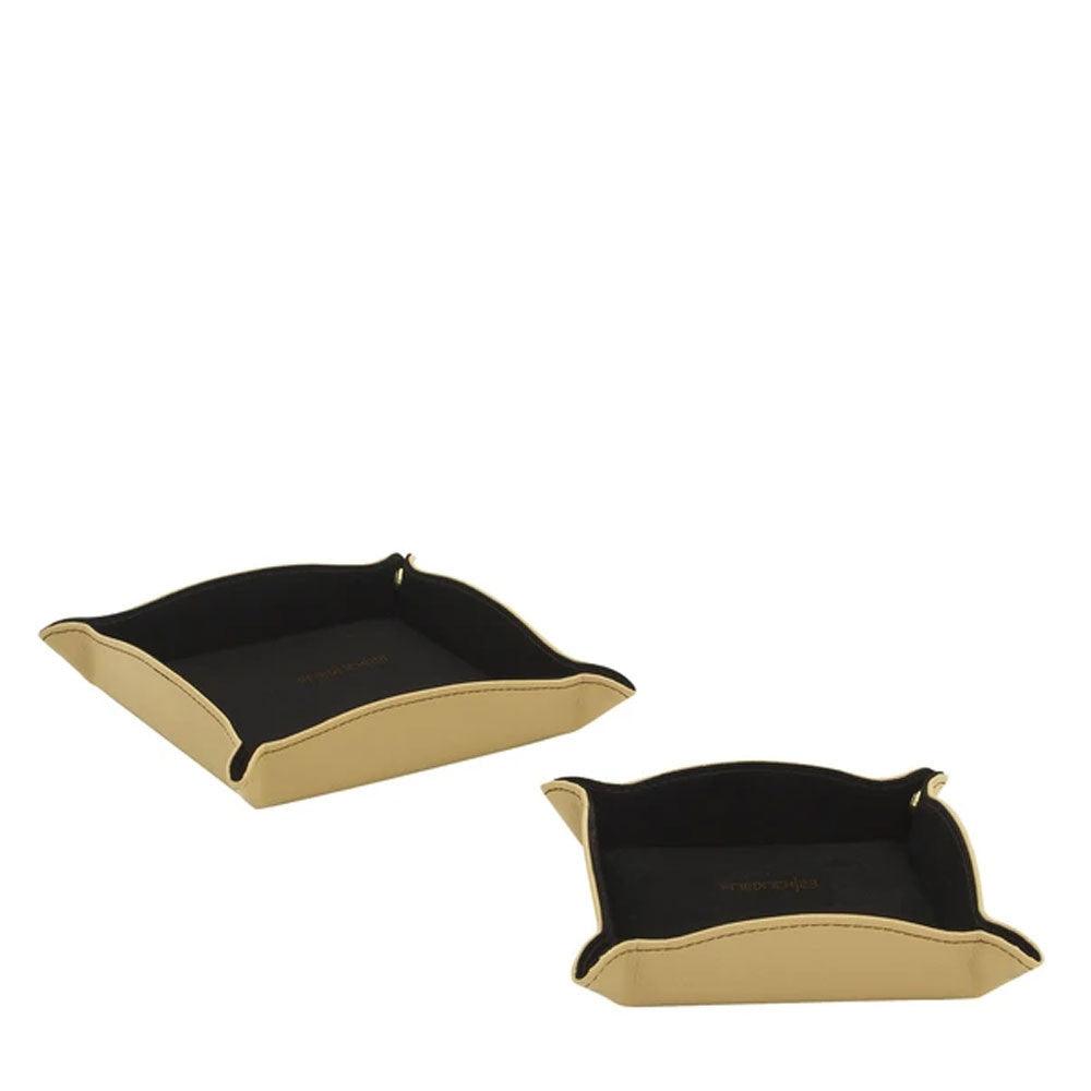 Friedrich23 Ascot Juego de bandejas de bolsillo beige 26116-8 - Capodagli 1937