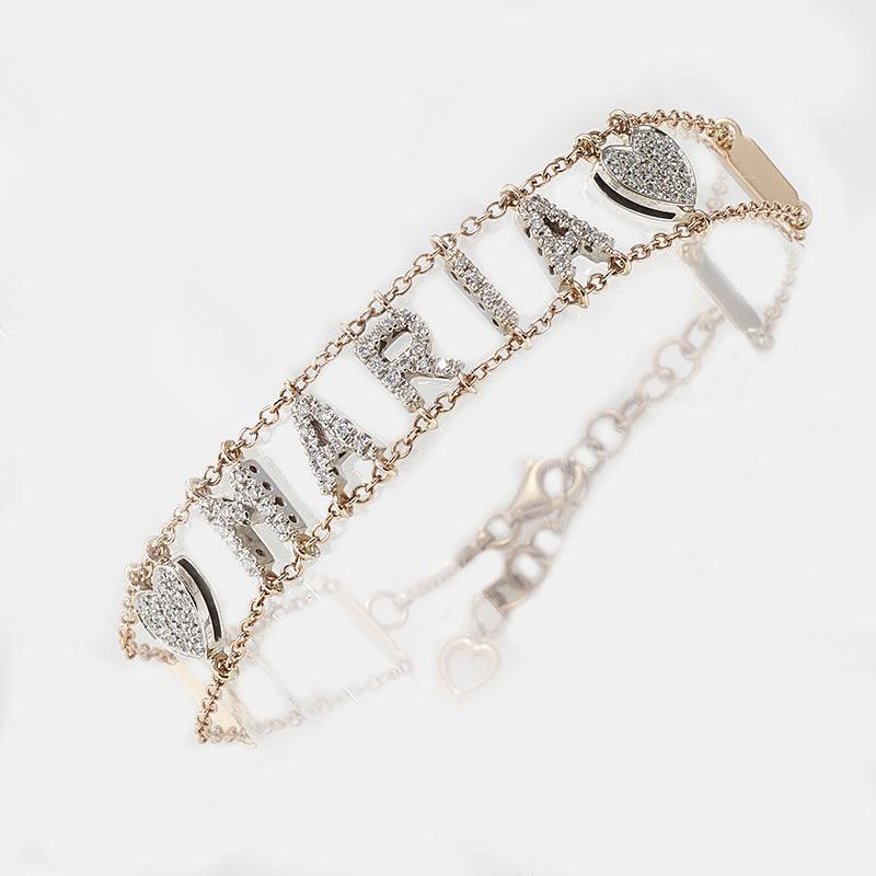 Sidalo Maria Cuore rannekoru 18kt ruusu ja valkokulta timantteja SI 0003 BR - Capodagli 1937