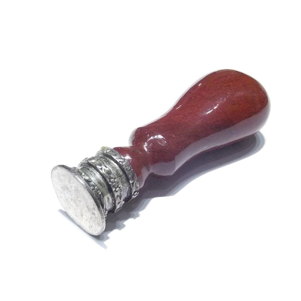 Stamp seal in red jasper based on burnished 925 silver A/SM000/D - Gioielleria Capodagli