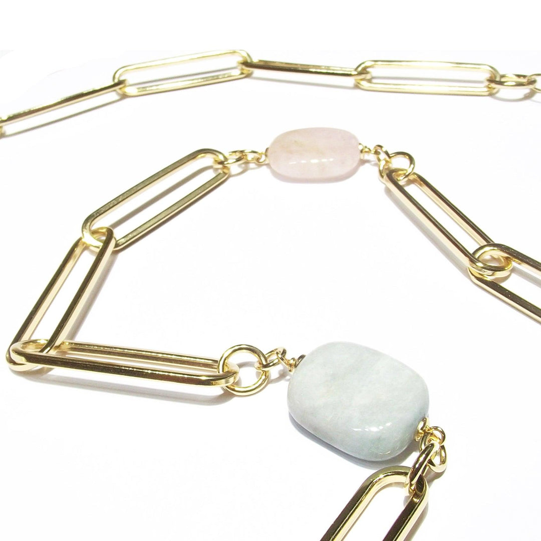 Collier Sovrani Chain Fashion Mood Collection bronze finition PVD or jaune agate J6685 - Capodagli 1937