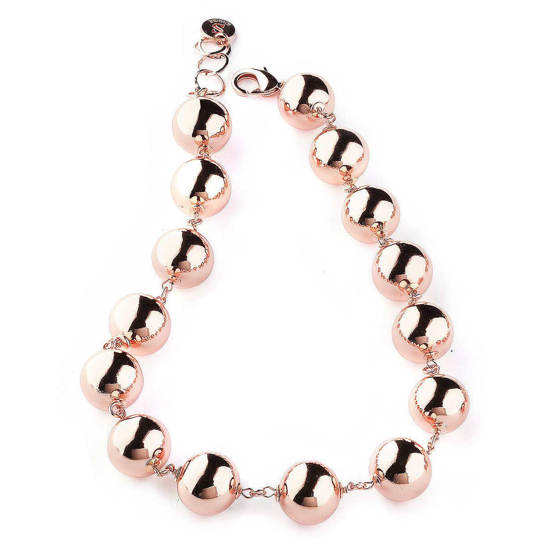 Sovrani Alizee rosé halskæde 45cm Cristal Magique rosa guld lamineret bronze J5776 - Gioielleria Capodagli