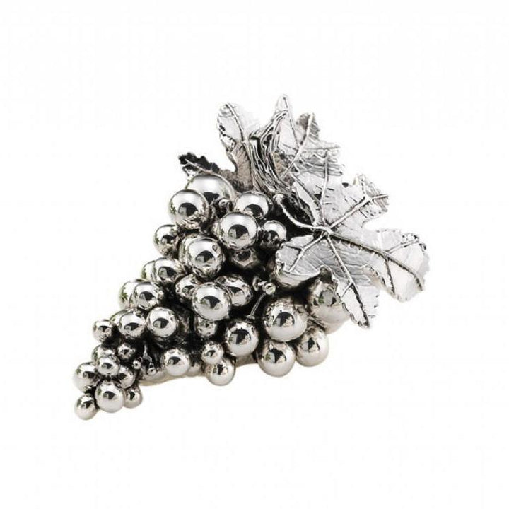 Sovrani grande grappe de raisin en résine 12cm stratifié argent R 17865 - Gioielleria Capodagli