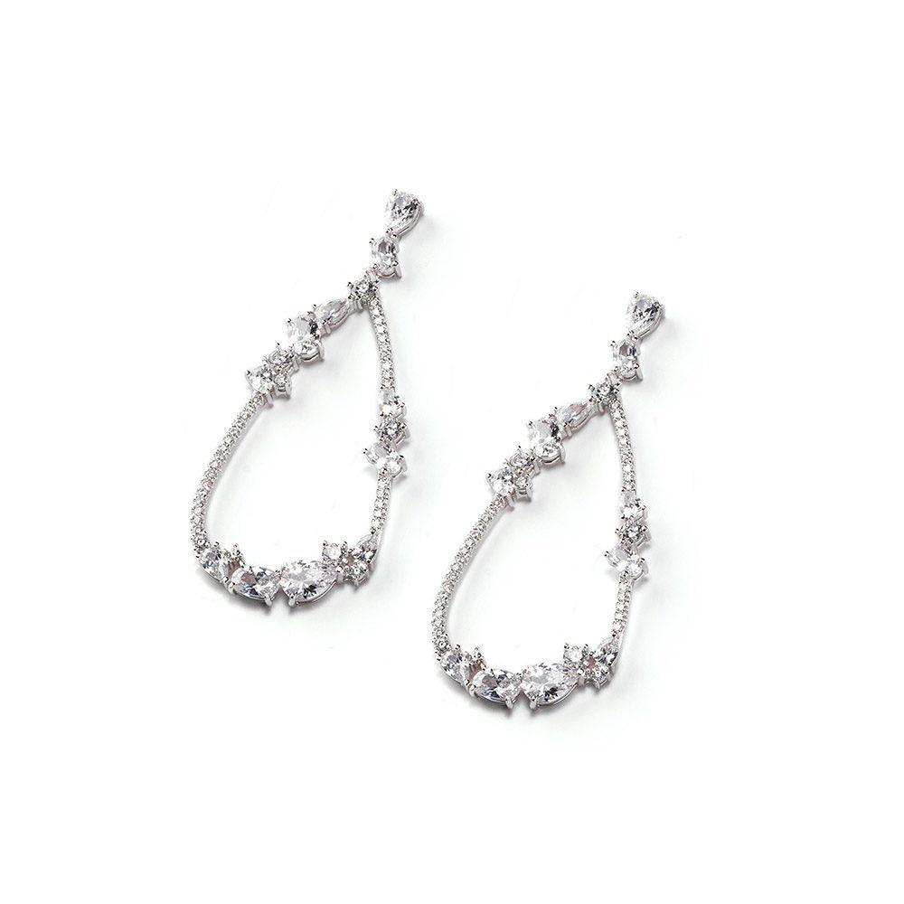 Sovereign dråbe øreringe Luce sølv og zirkoner J5281 - Gioielleria Capodagli