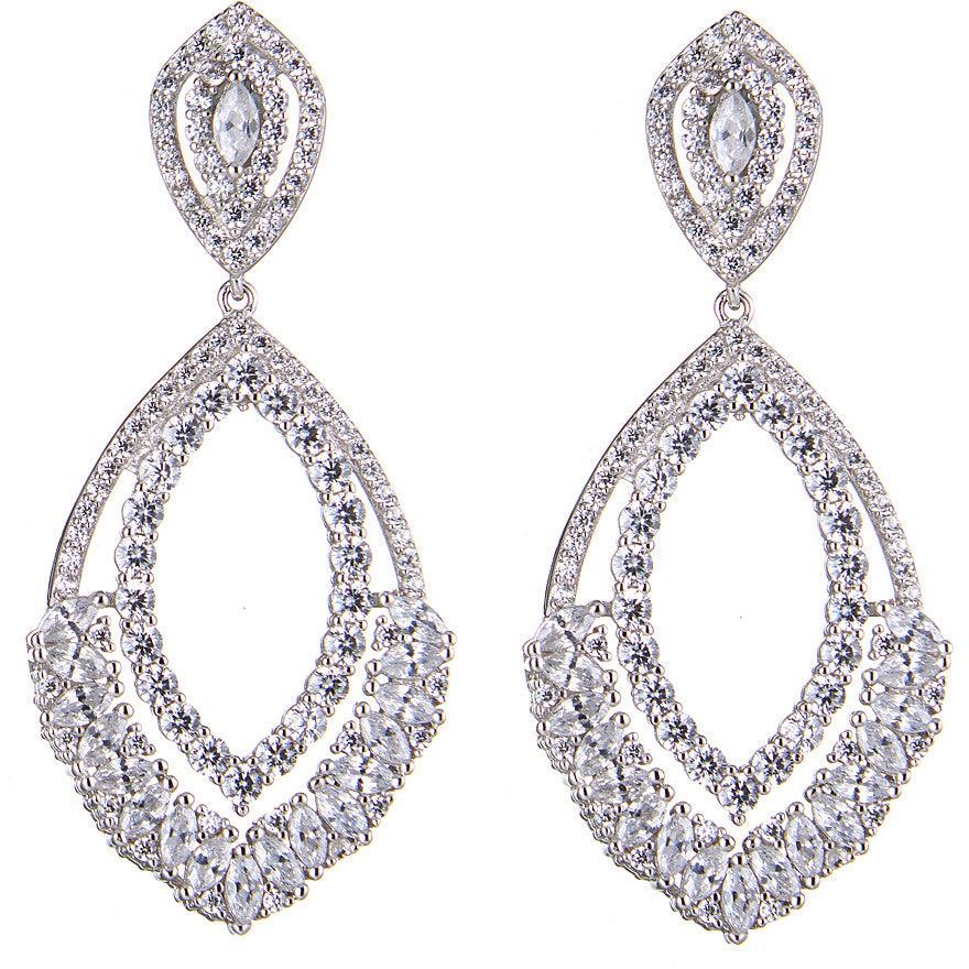 Kolczyki wiszące Sovereign Luce srebro 925 cyrkonia J6204 - Capodagli 1937