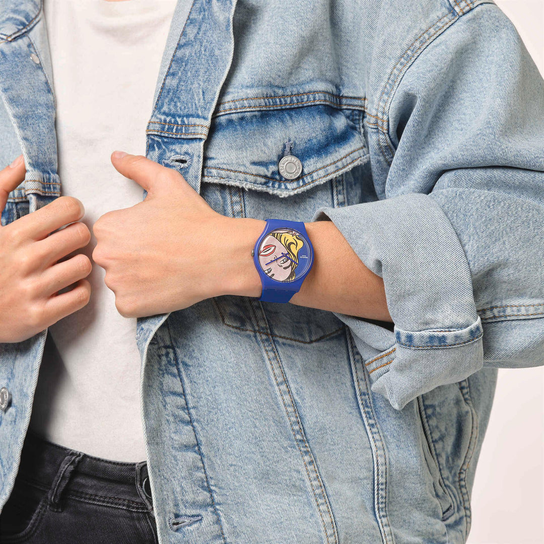 Swatch ur Girl af Roy Lichtenstein Special Edition Moma Originals New Gent 41mm SUOZ352 - Capodagli 1937