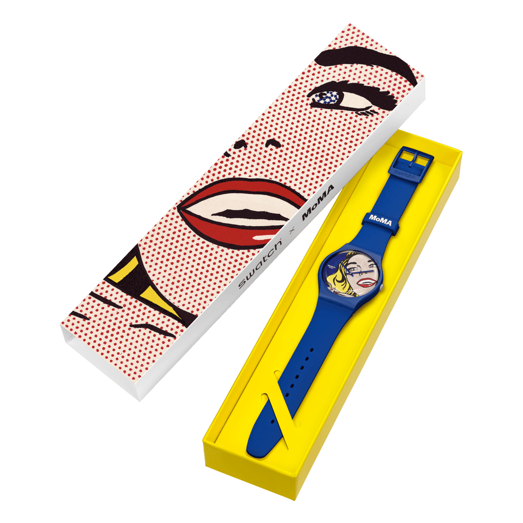 Swatch ur Girl af Roy Lichtenstein Special Edition Moma Originals New Gent 41mm SUOZ352 - Capodagli 1937