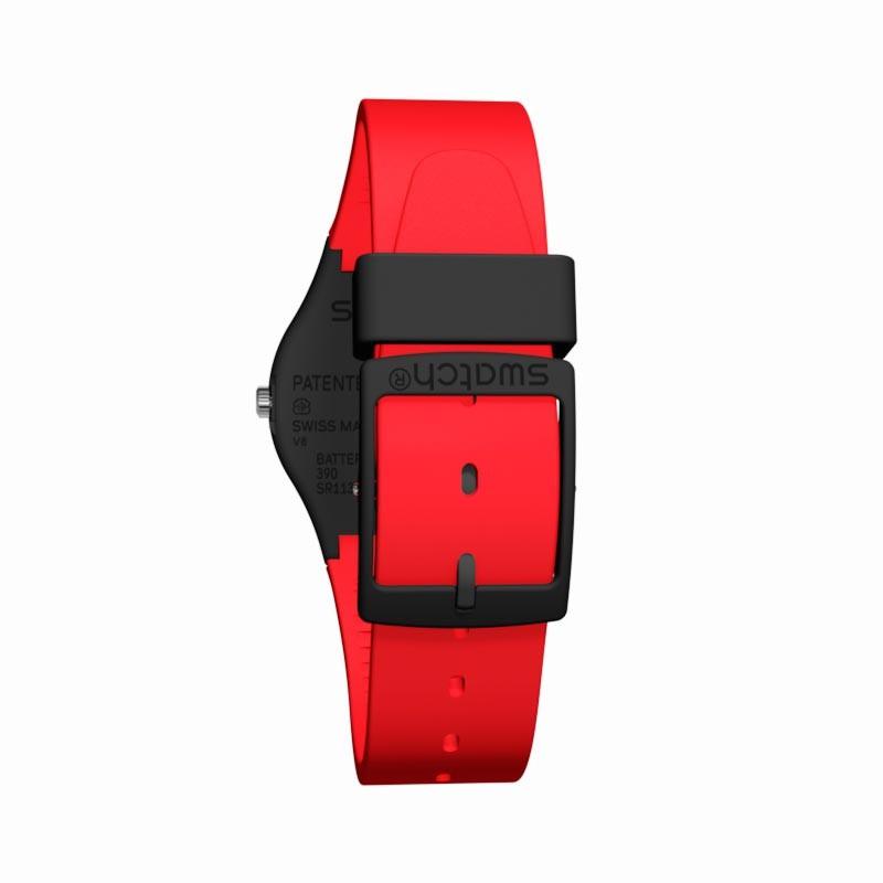 Swatch-Uhr RED GRIN Originals Gent 34mm GB754 - Capodagli Jewellery