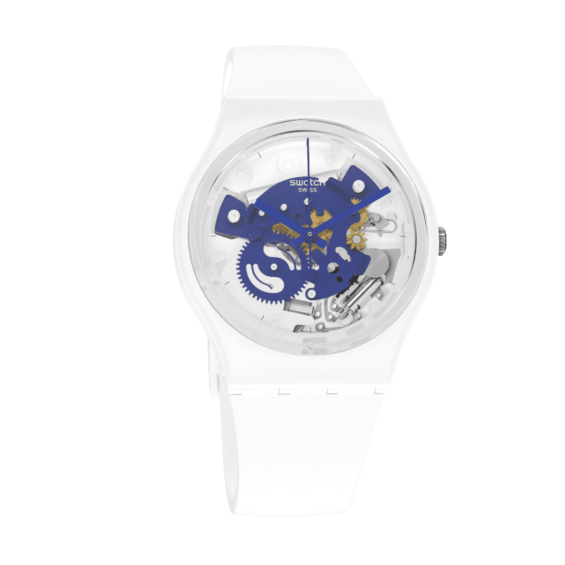 Swatch ur TIME TO BLUE SMALL Originals Gent Bioceramic 34mm SO31W103 - Capodagli 1937