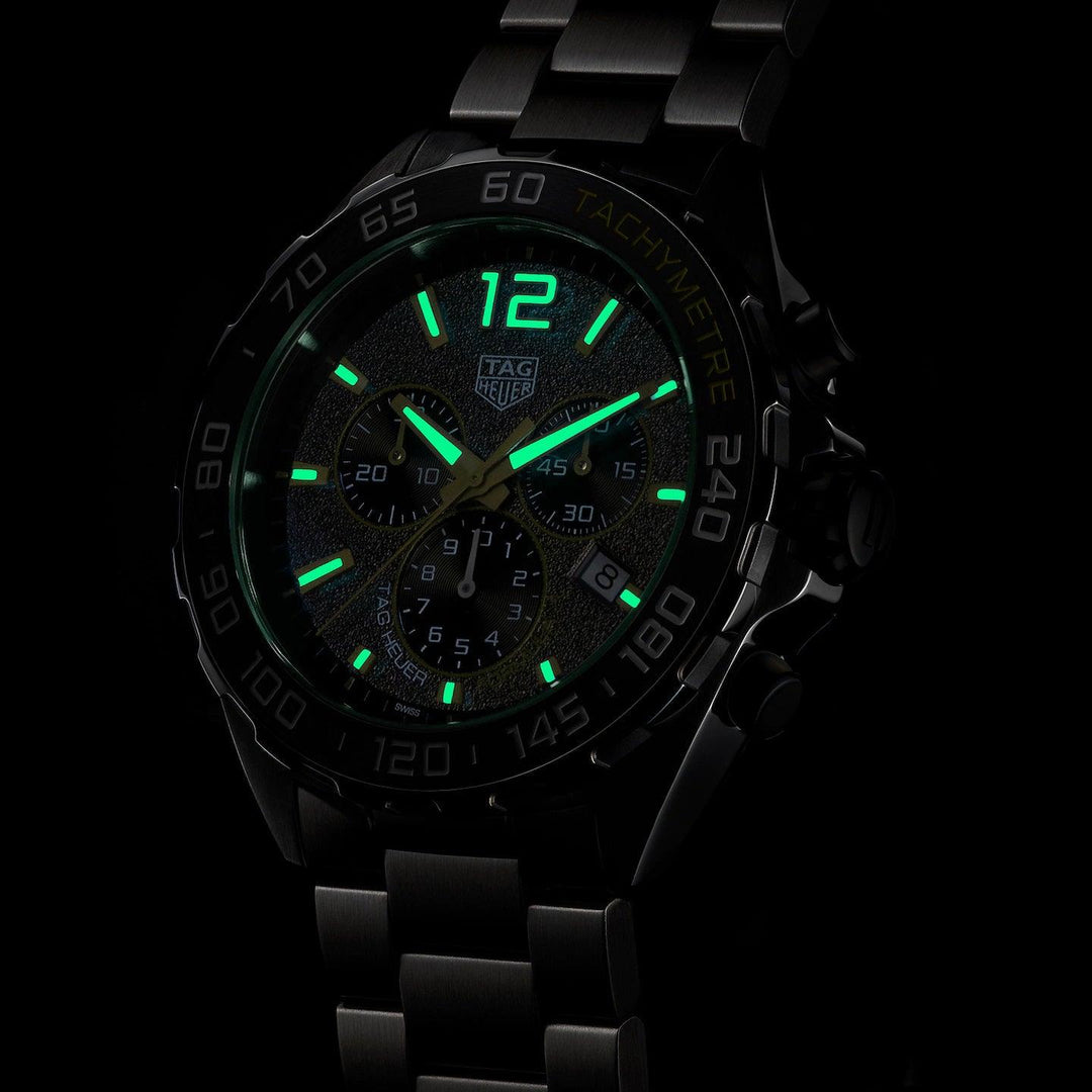 TAG Heuer hodinky Formule 1 chronograf 43m šedá quartz ocel CAZ101AG.BA0842 - Capodagli 1937