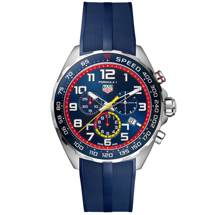 Relógio TAG Heuer Fórmula 1 Red Bull Racing Edition 43 mm aço quartzo azul CAZ101AL.FT8052 - Capodagli 1937