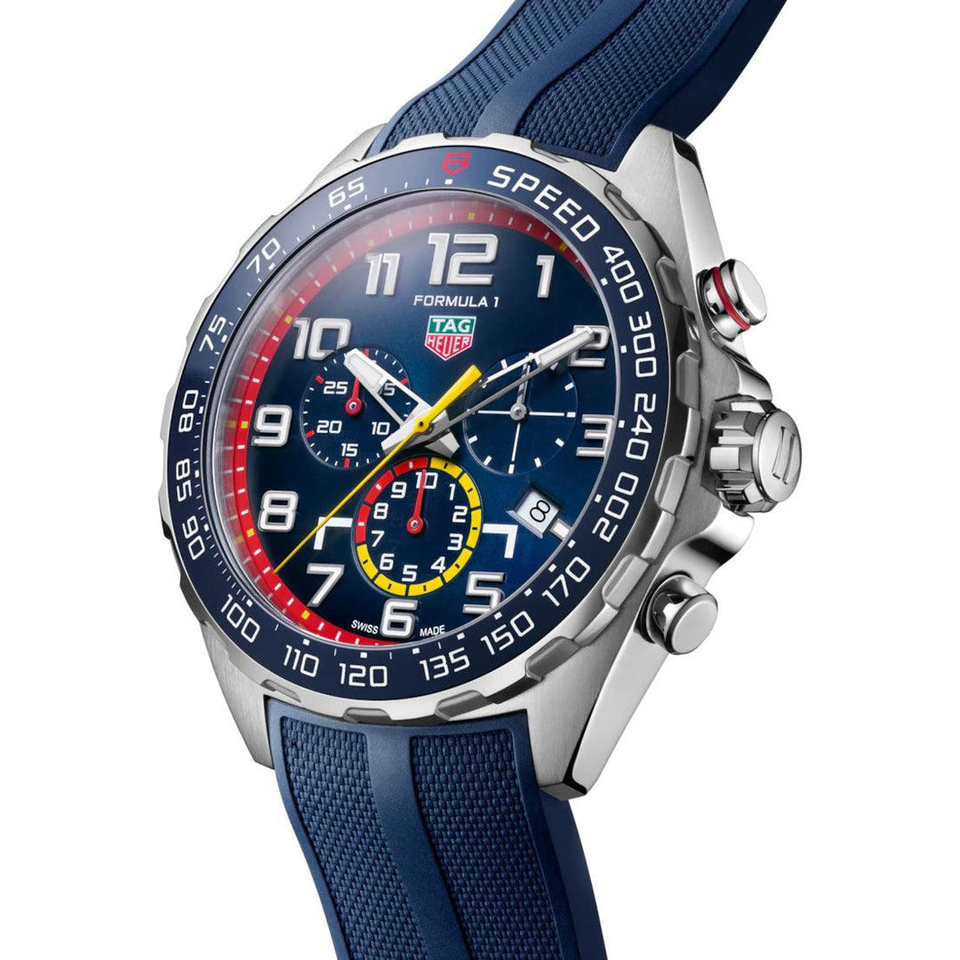 Relógio TAG Heuer Fórmula 1 Red Bull Racing Edition 43 mm aço quartzo azul CAZ101AL.FT8052 - Capodagli 1937