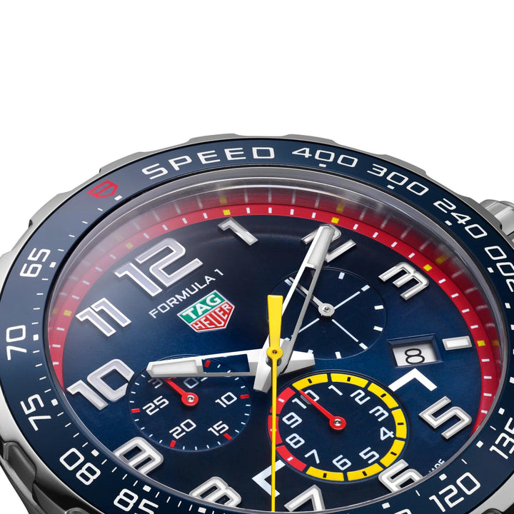 Relógio TAG Heuer Fórmula 1 Red Bull Racing Edition 43 mm aço quartzo azul CAZ101AL.FT8052 - Capodagli 1937