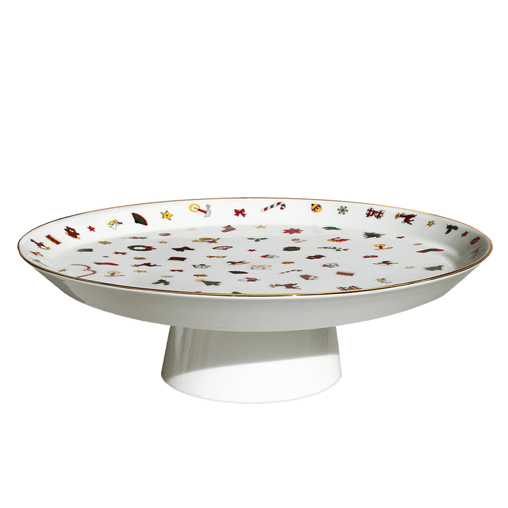 Taitù taartplateau Noel Oro Fine Bone China 5-7-94 - Capodagli 1937