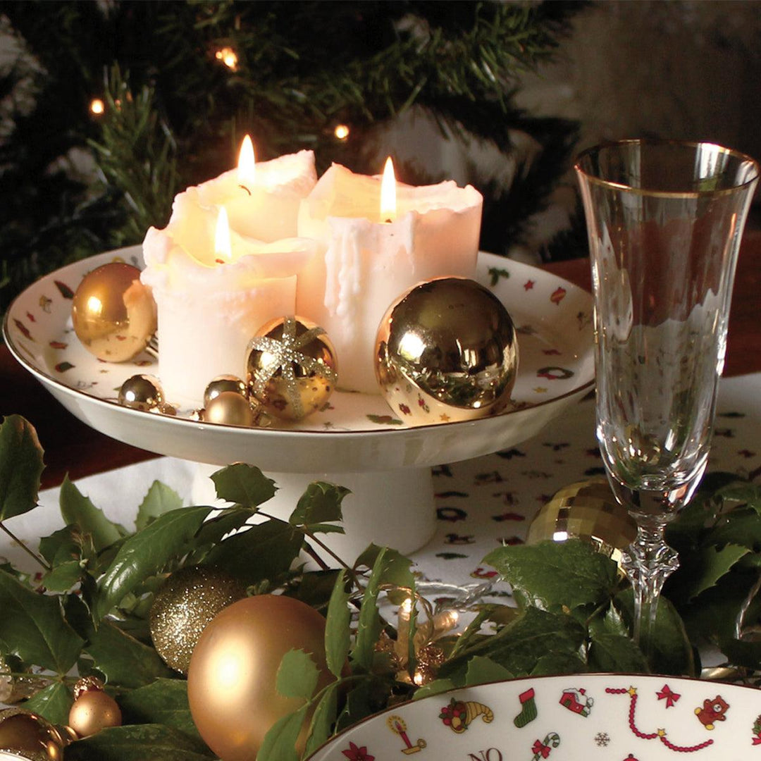 Taitù taartplateau Noel Oro Fine Bone China 5-7-94 - Capodagli 1937