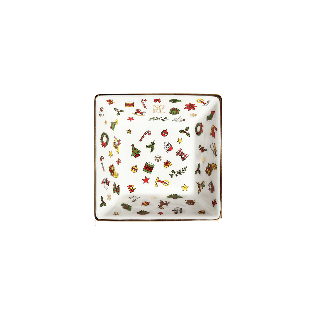 Taitù firkantet skål Noel Oro Collection Fine Bone Kina 12-4-14 - Capodagli 1937