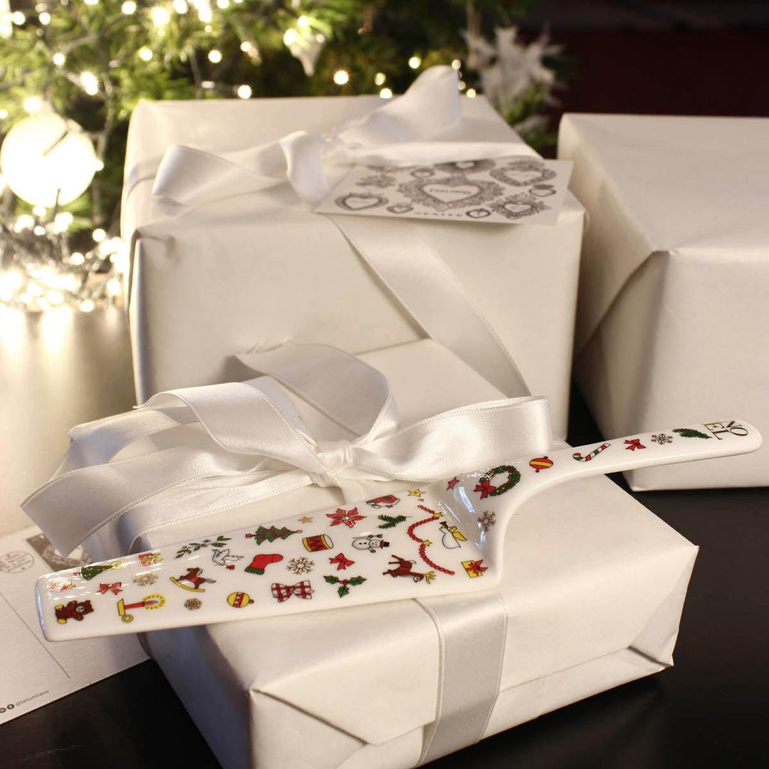 Taitù tårtserver Noel Oro Collection Fine Bone China 5-7-96 - Capodagli 1937