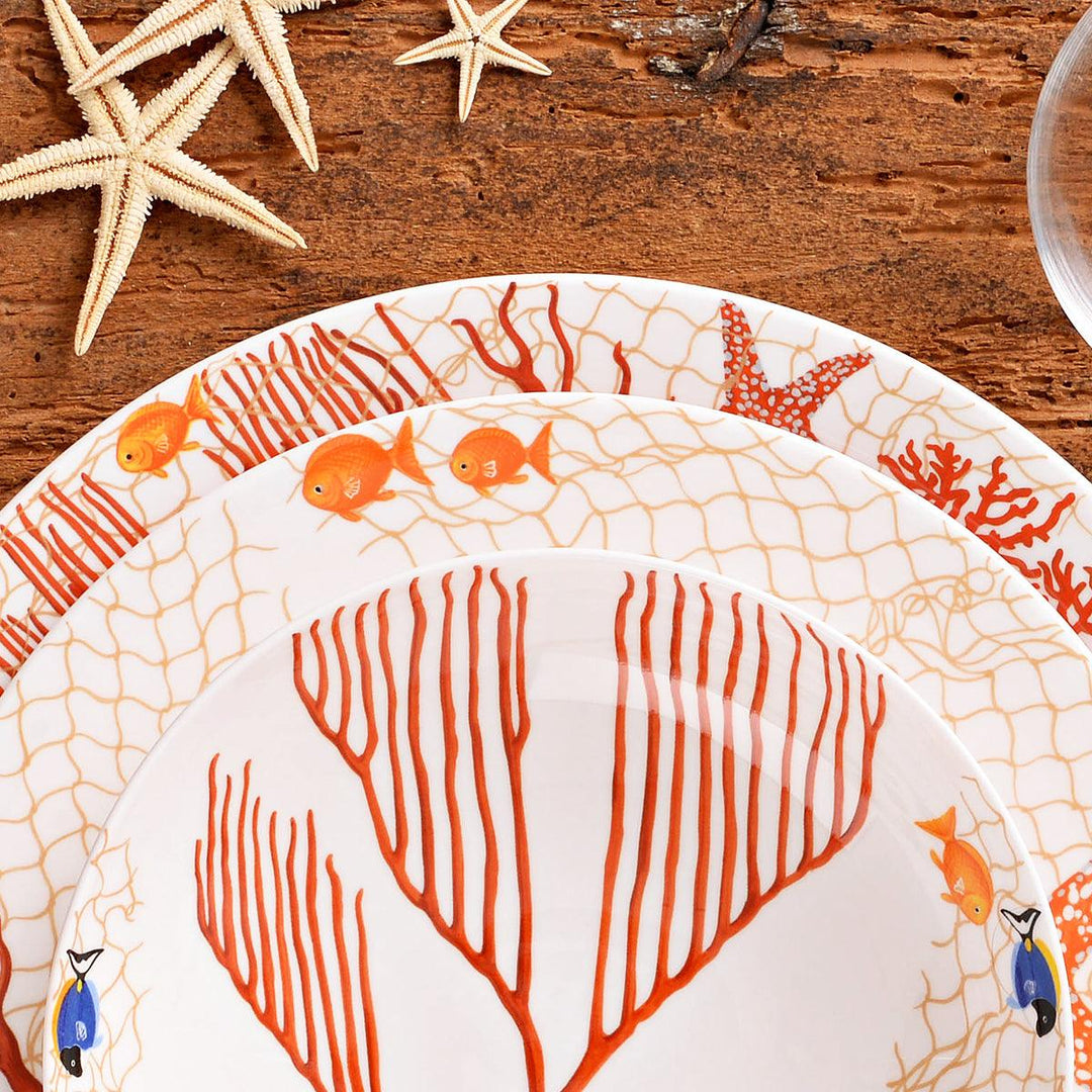 Taitù rond serveerbord karbonade placeholder h.2,2cm d.31cm Fine Bone China porselein 2-36 - Capodagli 1937