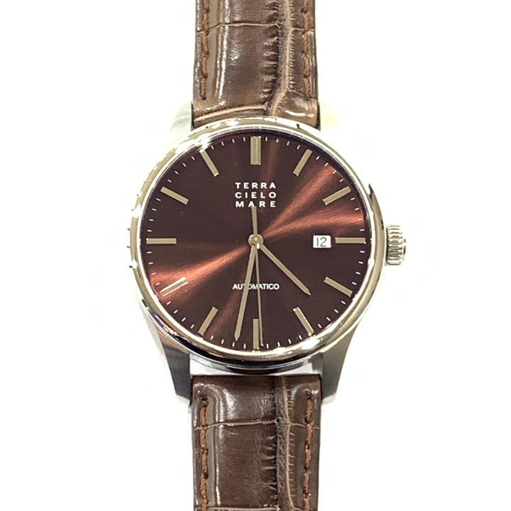 TCM Terra Cielo Mare ur Milano 40 40mm brun automatisk stål TC7015AC7PA - Gioielleria Capodagli