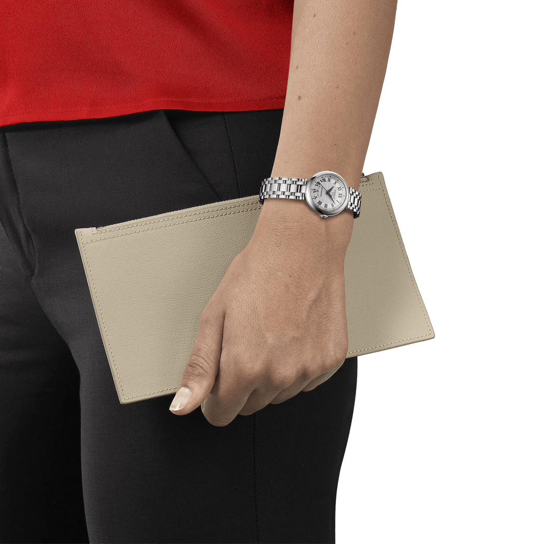 Reloj Tissot Bellissima Automatic 29mm blanco automático acero T126.207.11.013.00 - Capodagli 1937