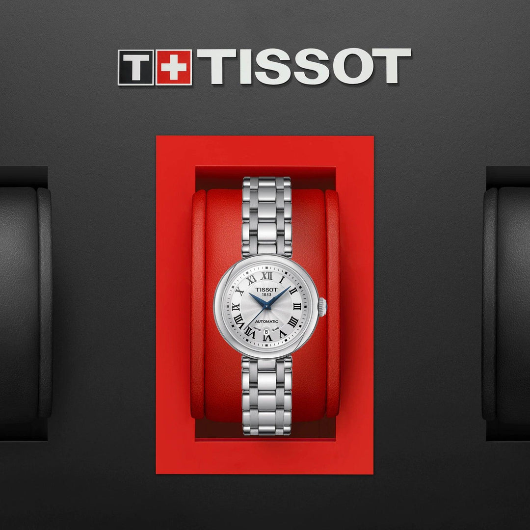 Reloj Tissot Bellissima Automatic 29mm blanco automático acero T126.207.11.013.00 - Capodagli 1937