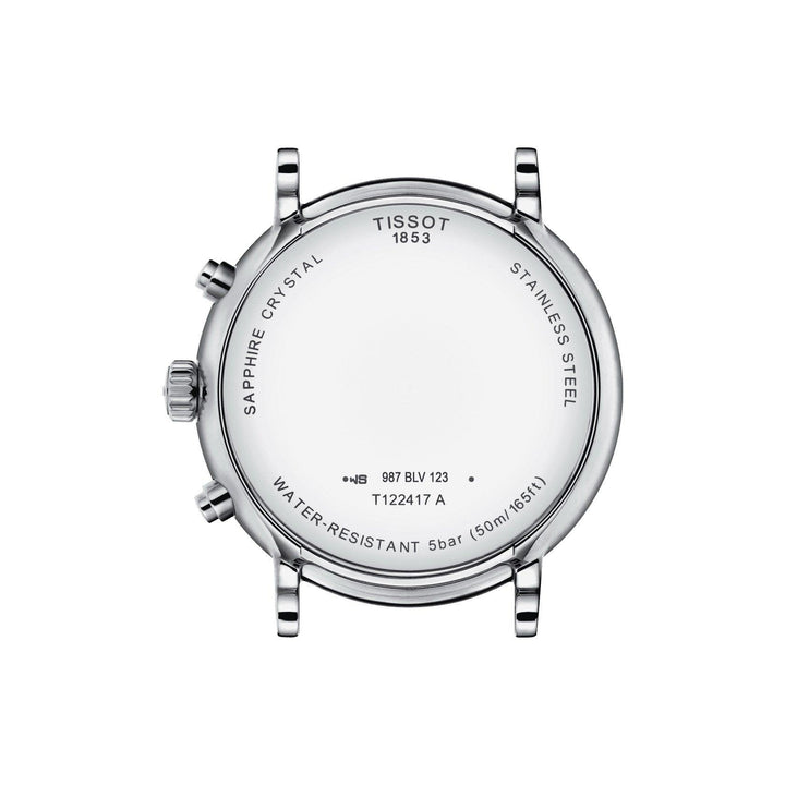Tissot ur Carson Premium Chronograph 41mm sølvkvartsstål T122.417.16.033.00 - Capodagli 1937