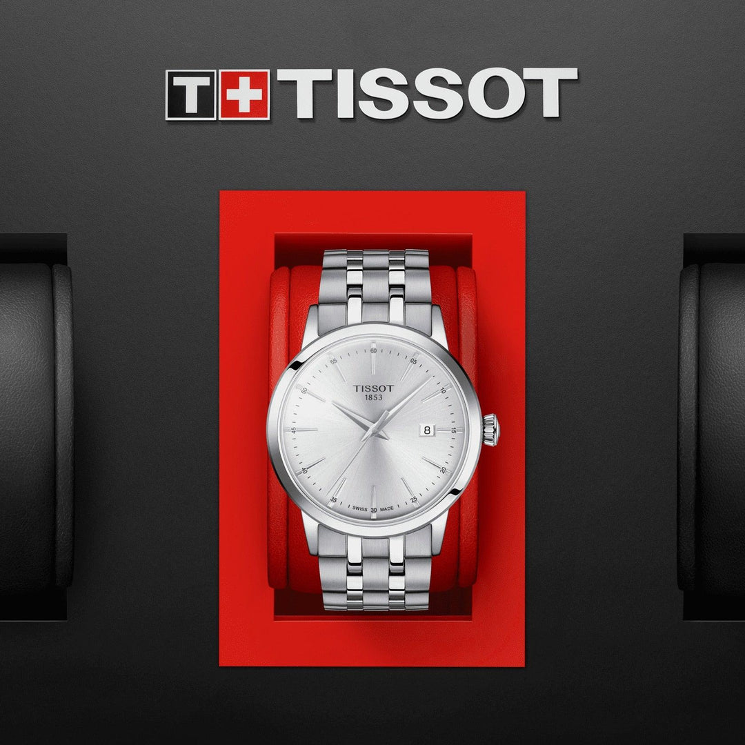 Tissot kello Classic Dream 42mm hopea kvartsiteräs T129.410.11.031.00 - Capodagli 1937