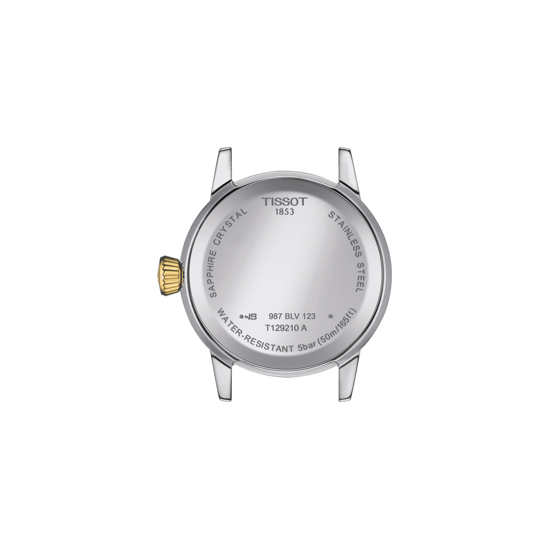 Tissot óra Classic Dream Lady 28mm ezüst kvarc acél PVD sárga arany kivitelben T129.210.22.031.00 - Capodagli 1937