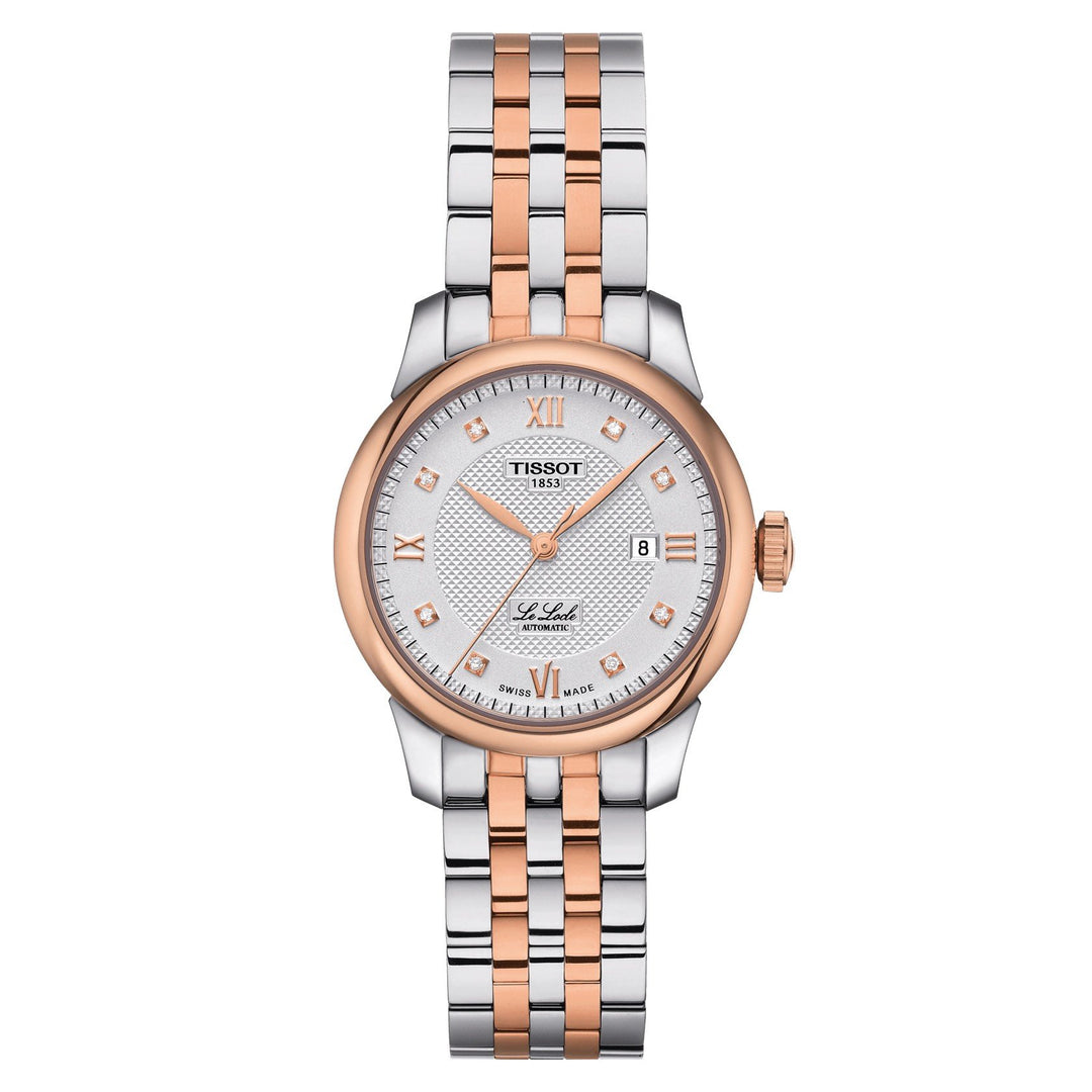Reloj Tissot para mujer Le Locle Automático Lady 29mm Edición Especial acero PVD oro rosa T006.207.22.036.00 - Gioielleria Capodagli