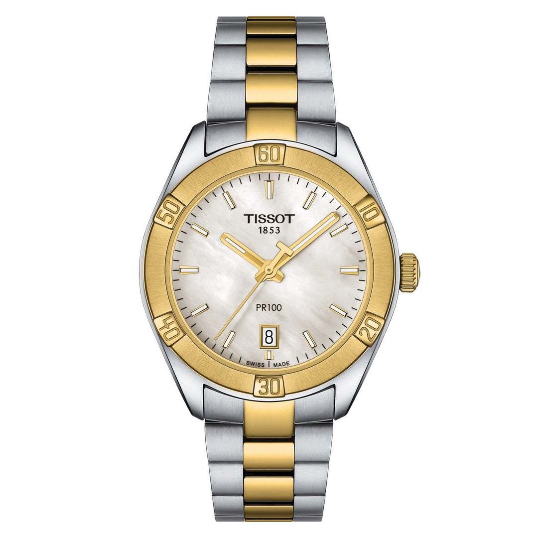 Reloj Tissot mujer PR 100 Sport Chic 36mm acero nácar cuarzo T101.910.22.111.00 - Gioielleria Capodagli