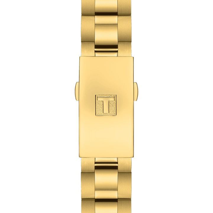 Tissot dameur PR 100 Sport chic perlemor stål PVD gul kvarts T101.910.33.116.01 - Gioielleria Capodagli