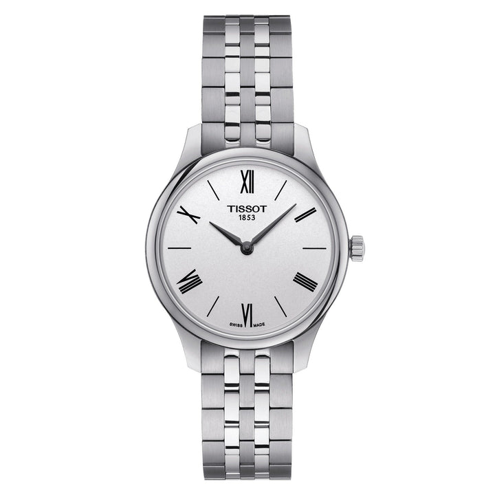 Tissot dameur Tradition 5.5 Lady sølv 31mm stålkvarts T063.209.11.038.00 - Gioielleria Capodagli