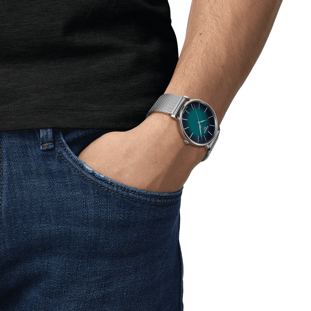 Tissot Everytime Uhr 40 mm grüner Quarzstahl T143.410.11.091.00 – Capodagli 1937