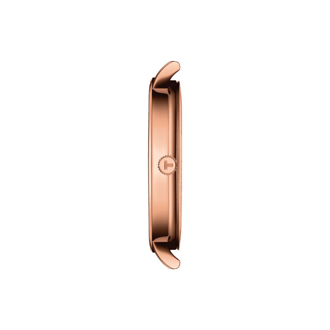 Zegarek Tissot Everytime Gent 40mm srebrna stal kwarcowa PVD wykończenie w kolorze różowego złota T143.410.36.011.00 - Capodagli 1937