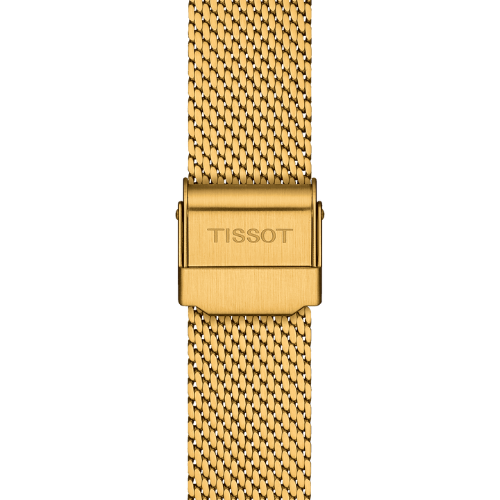Montre Tissot Everytime Small 30mm champagne quartz acier PVD finition or jaune T143.210.33.021.00 - Capodagli 1937