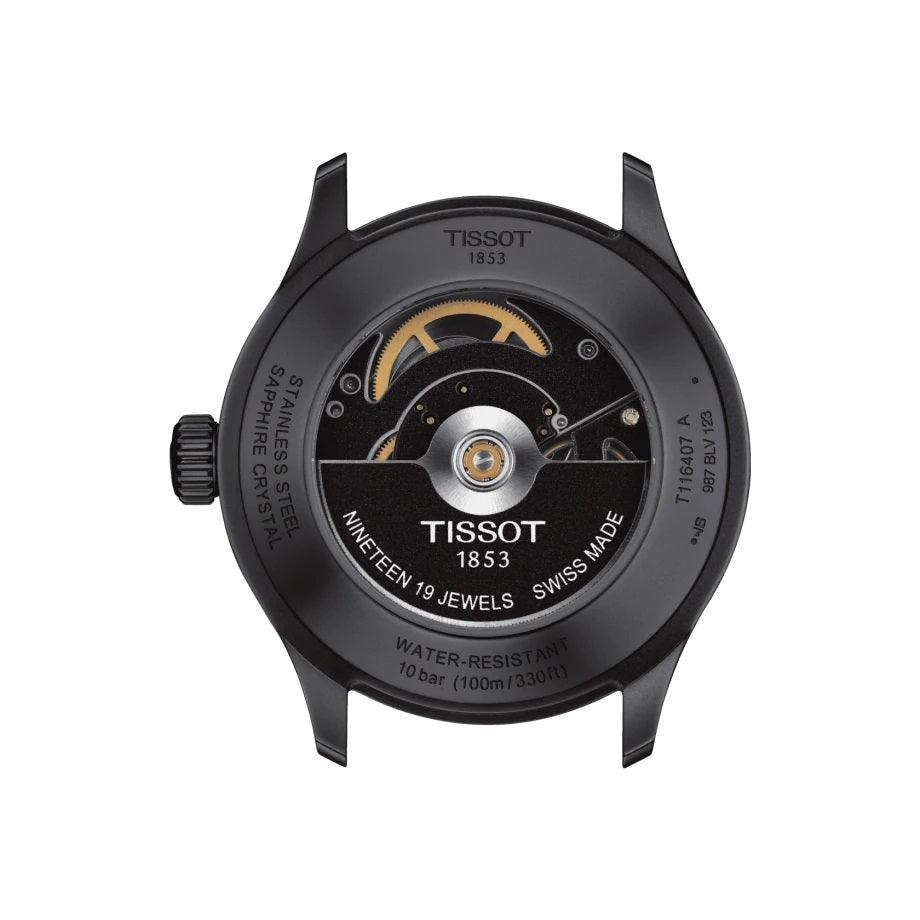 Reloj Tissot Gent XL Swissmatic 43mm acero PVD negro automático para hombre T116.407.36.051.01 - Gioielleria Capodagli