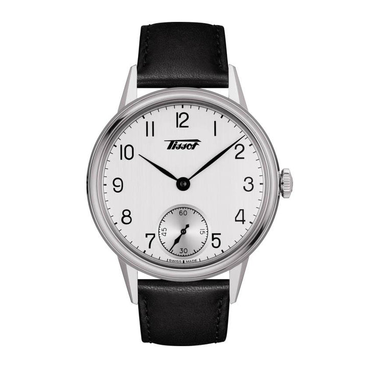 Reloj Tissot Heritage Petite Seconde 42mm plata cuerda manual acero T119.405.16.037.00 - Gioielleria Capodagli