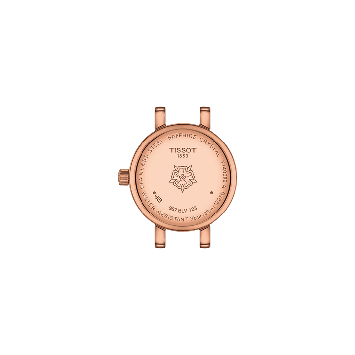Tissot ur Lovely Round 19,5 mm perlemor kvartsstål PVD rosa guld finish T140.009.33.111.00 - Capodagli 1937