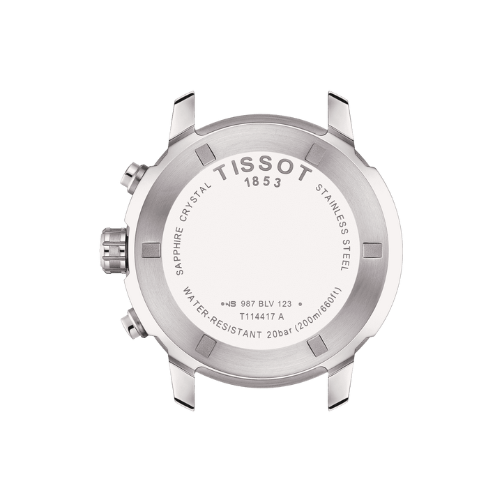 Hodinky Tissot PRC 200 Chronograph 42mm modrá křemenná ocel T114.417.11.047.00 - Capodagli 1937