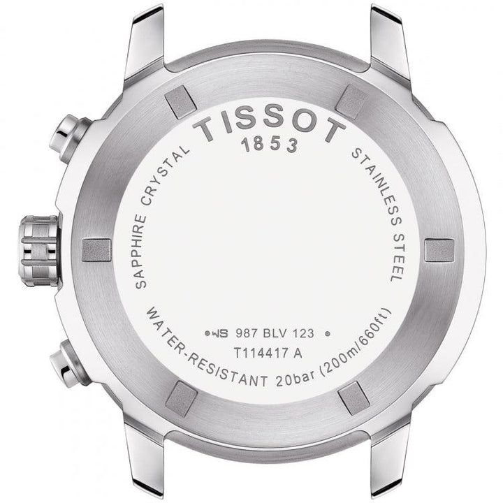 Tissot ur PRC 200 Chronograph 43mm sort kvartsstål T114.417.17.057.00 - Gioielleria Capodagli