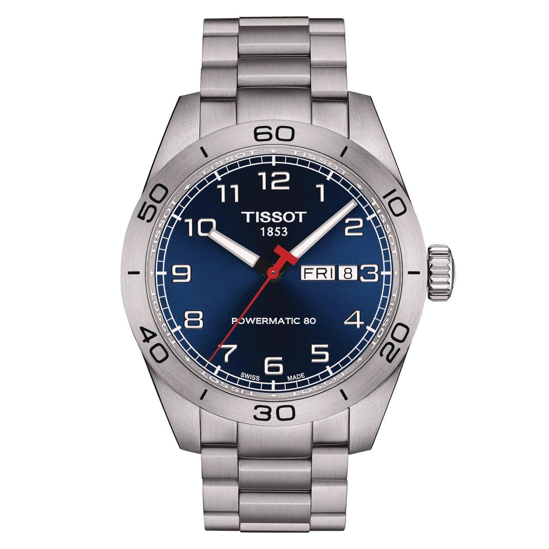 Reloj Tissot PRS 516 Powermatic 80 42mm azul automático acero T131.430.11.042.00 - Capodagli 1937