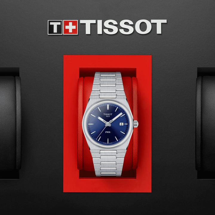 Ceas Tissot PRX 35mm cuart albastru otel T137.210.11.041.00 - Capodagli 1937