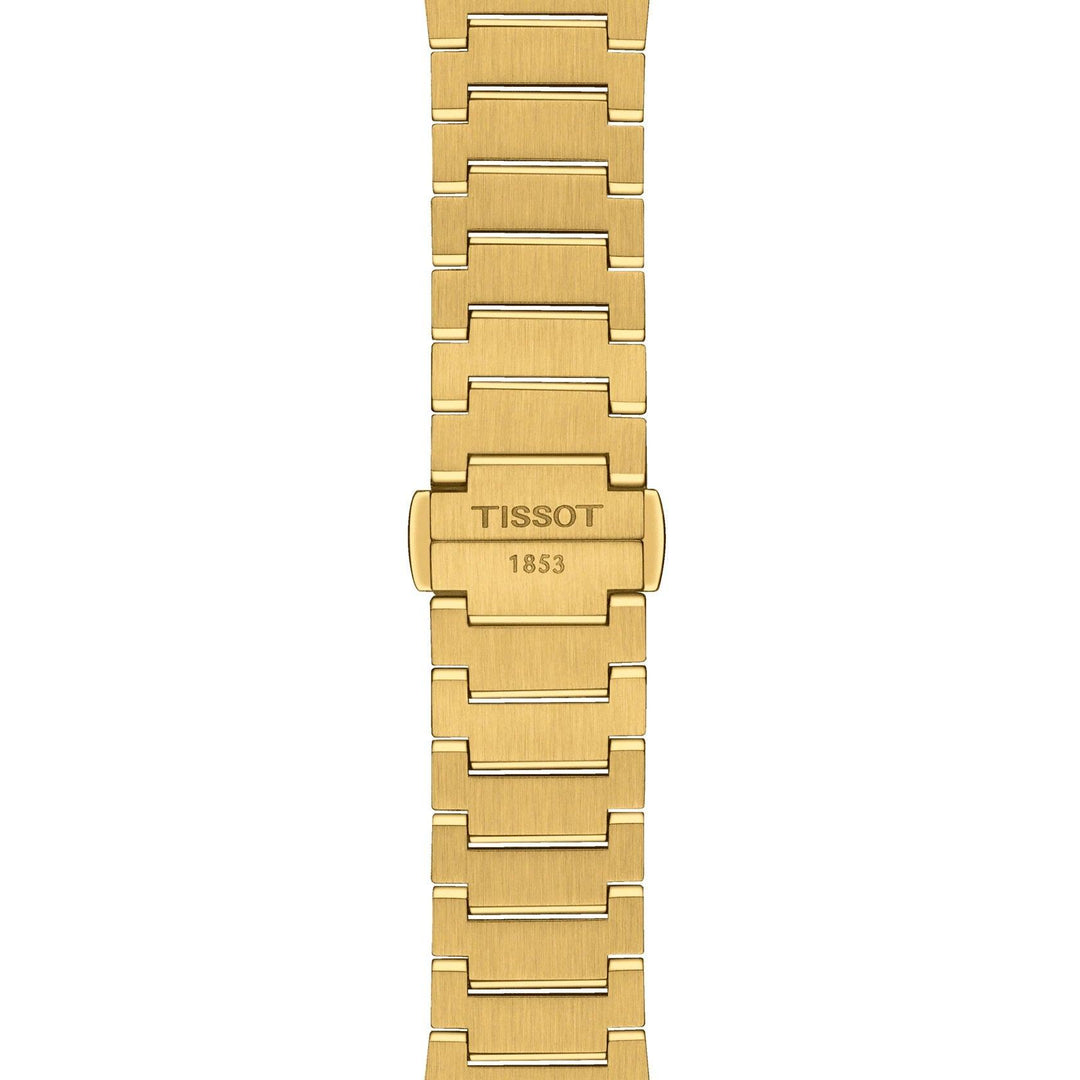 Tissot ur PRX 35 mm champagne quartz stål PVD gul guld finish T137.210.33.021.00 - Capodagli 1937
