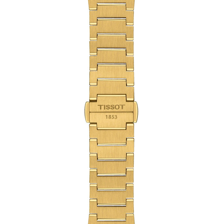 Tissot ur PRX 35 mm champagne quartz stål PVD gul guld finish T137.210.33.021.00 - Capodagli 1937