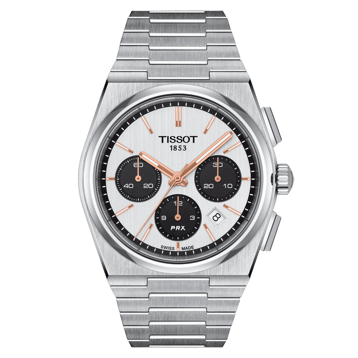 Tissot óra Prx Automatic Chronograph 42mm fehér automata acél T137.427.11.011.00 - Capodagli 1937