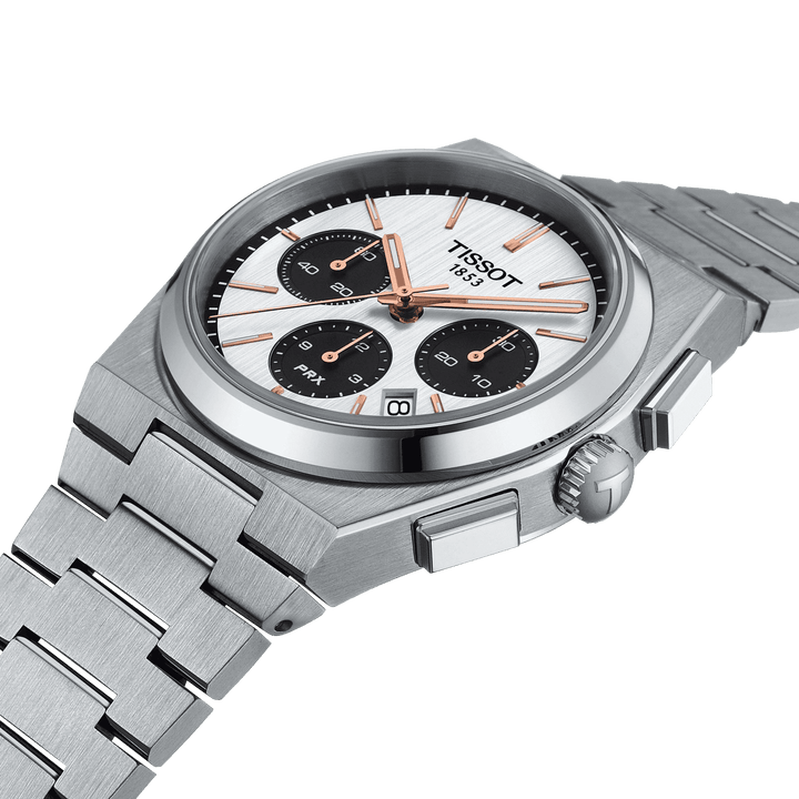 Tissot óra Prx Automatic Chronograph 42mm fehér automata acél T137.427.11.011.00 - Capodagli 1937