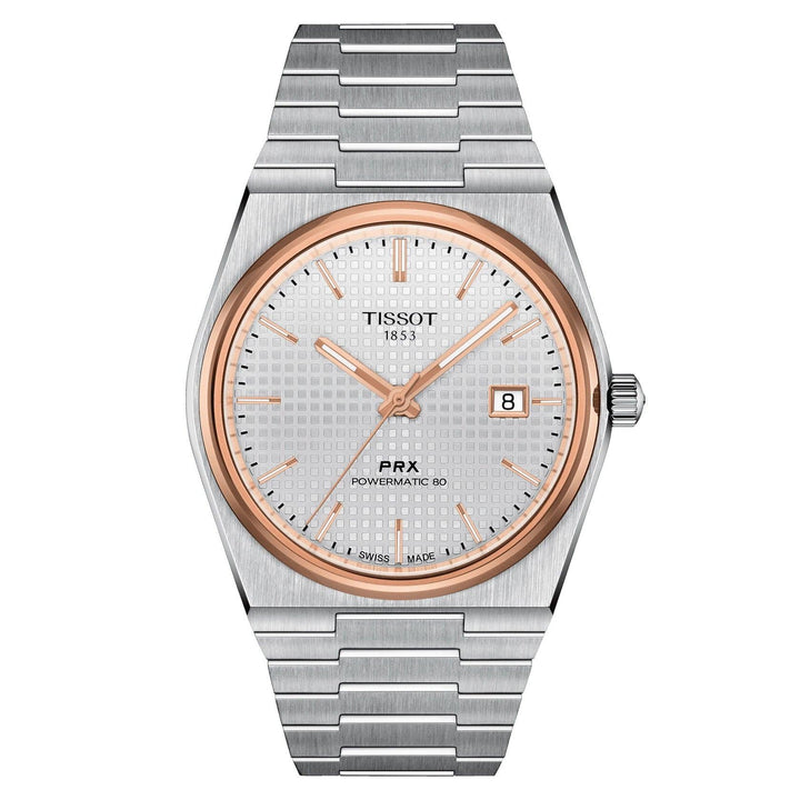 Reloj Tissot PRX Powermatic 80 40mm plata automático acero T137.407.21.031.00 - Capodagli 1937