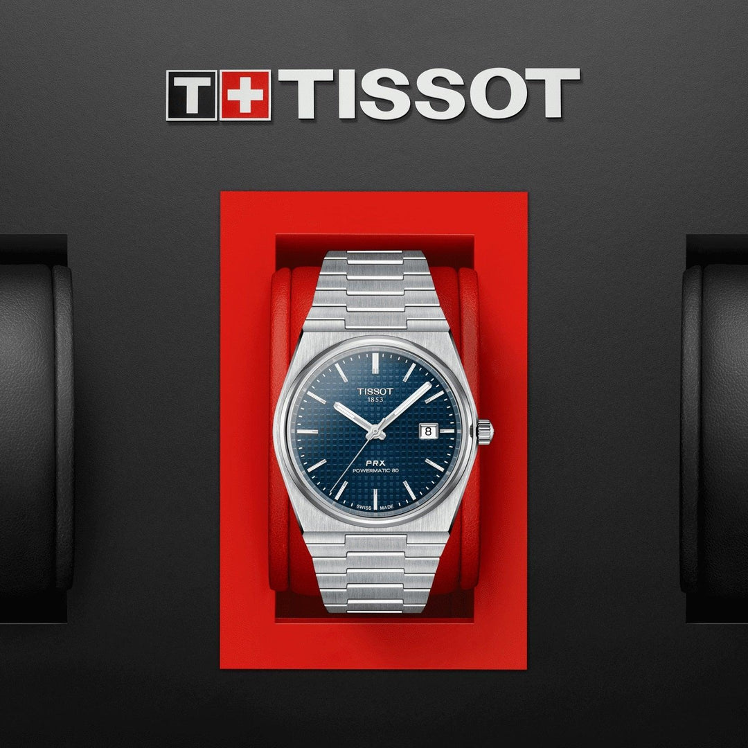 Tissot hodinky PRX Powermatic 80 40mm modrá automatická ocel T137.407.11.041.00 - Capodagli 1937